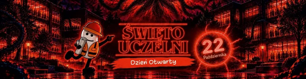 Grafika zapowiadająca Święto Uczelni i Dzień Otwarty Politechniki Świętokrzyskiej