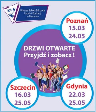 Drzwi Otwarte Wydział Zamiejscowy w Gdyni Wyższej Szkoły Zdrowia, Urody i Edukacji w Poznaniu