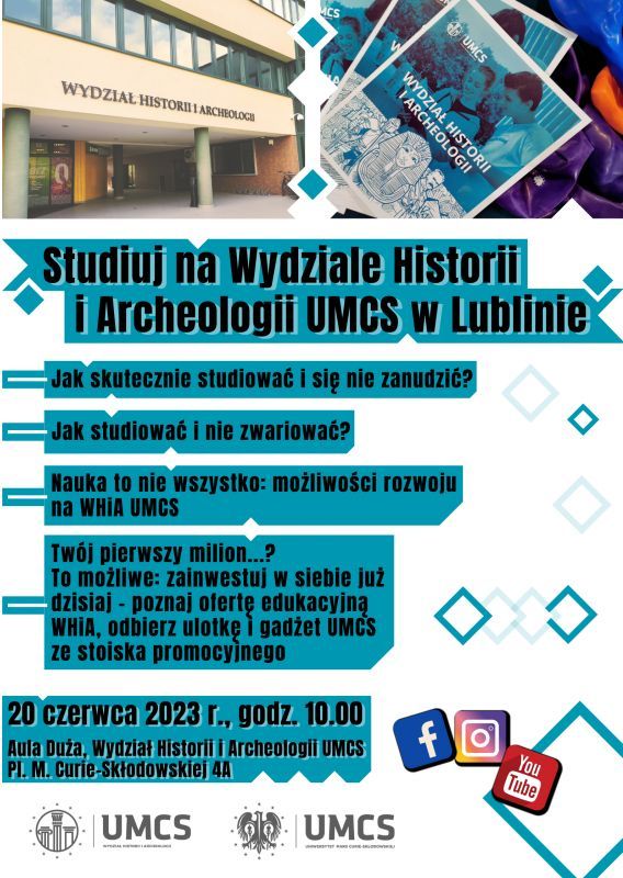 Studiuj na Wydziale Historii i Archeologii UMCS
