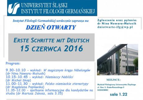 Dzień Otwarty Instytutu Filologii Germańskiej