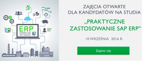 Praktyczne zastosowanie SAP ERP - studia podyplomowe w ALK