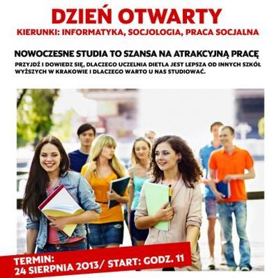 dzień otwarty Małopolska Wyższa Szkoła Im. Józefa Dietla w Krakowie
